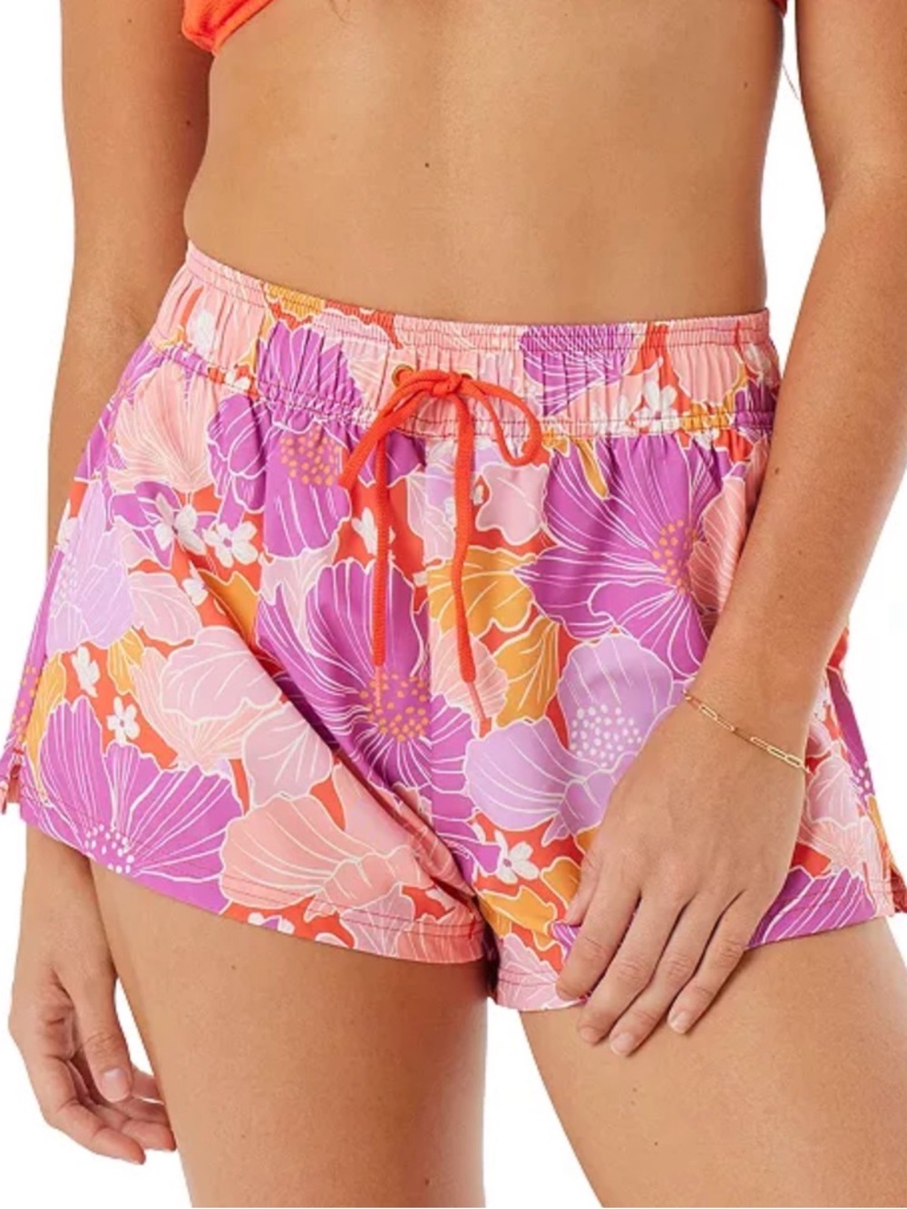 Roxy NWT size Large Bell Bottom Blues No Bad Waves Floral Board Shorts